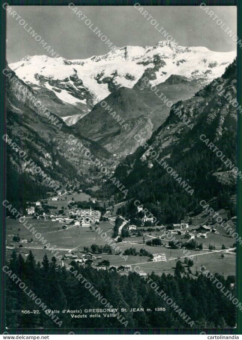 Aosta Gressoney Saint Jean Foto FG Cartolina KB1487 - Aosta