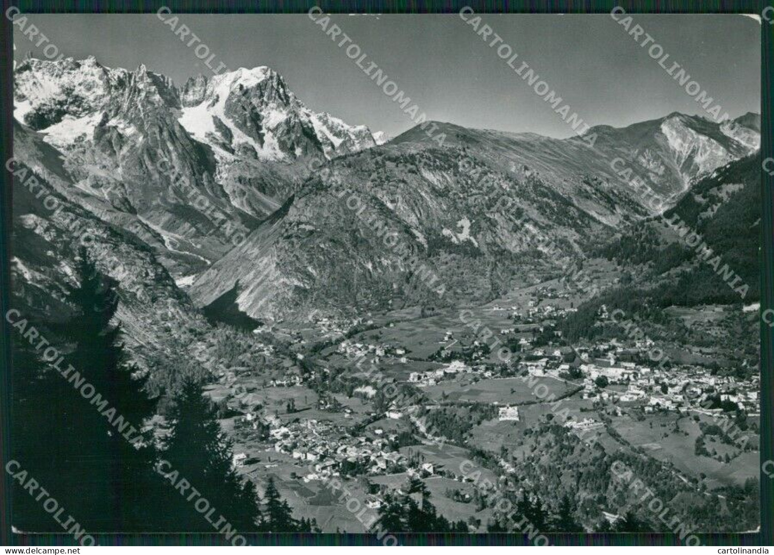 Aosta Courmayeur Dente Del Gigante PIEGA Foto FG Cartolina KB1575 - Aosta
