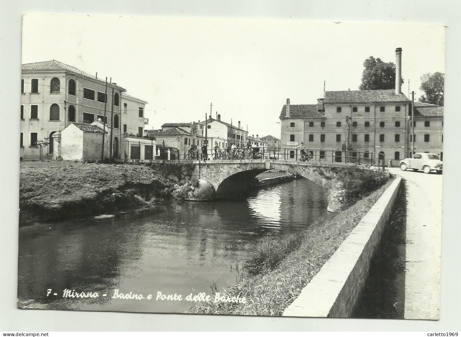 MIRANO - BACINO E PONTE DELLE BARCHE - VIAGGIATA FG - Venezia (Venice)