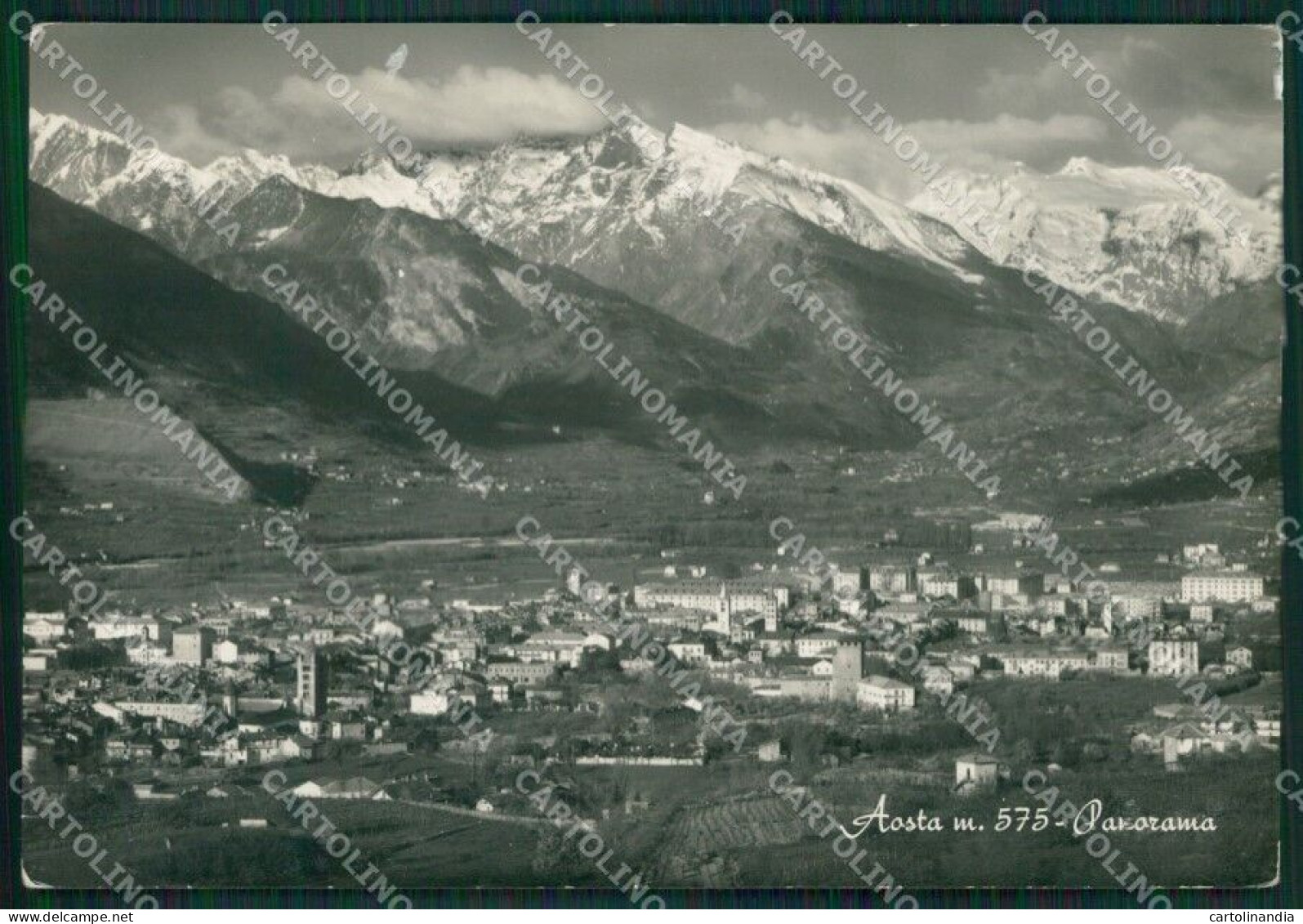 Aosta Città ABRASA Foto FG Cartolina KB1626 - Aosta