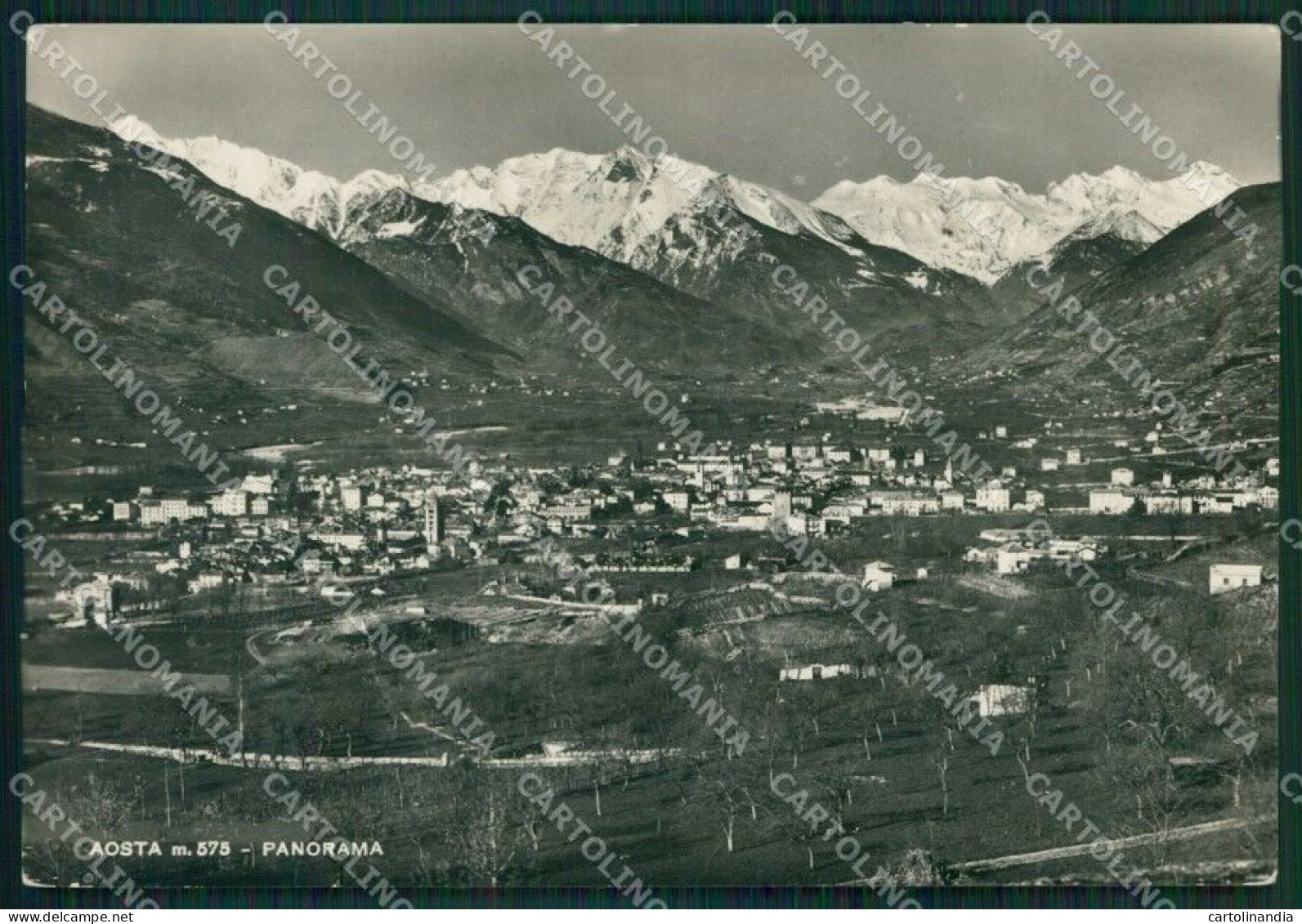 Aosta Città PIEGHINA Foto FG Cartolina KB1557 - Aosta