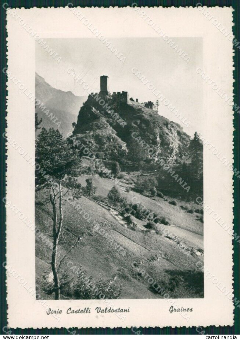 Aosta Ayas Graines Castello Foto FG Cartolina KB1556 - Aosta