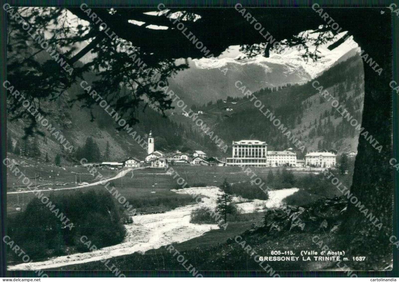 Aosta Gressoney La Trinitè PIEGHINE Foto FG Cartolina KB1520 - Aosta