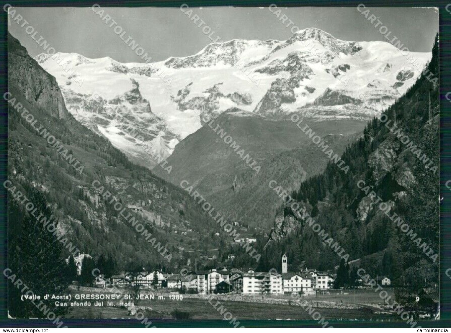 Aosta Gressoney Saint Jean Monte Rosa Foto FG Cartolina KB1463 - Aosta