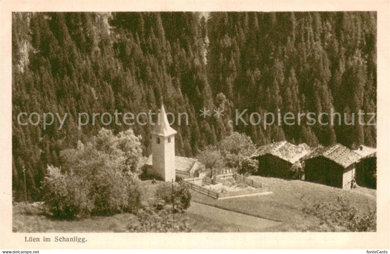 13750471 Lueen GR Kirche Serie 35 Kirchen Und Kapellen In Graubuenden Schweizer  - Other & Unclassified