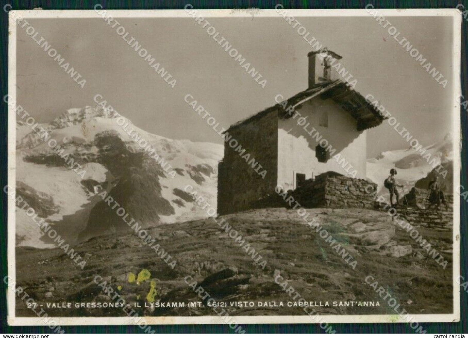 Aosta Gressoney Saint Jean Lyskamm ABRASA Foto FG Cartolina KB1492 - Aosta