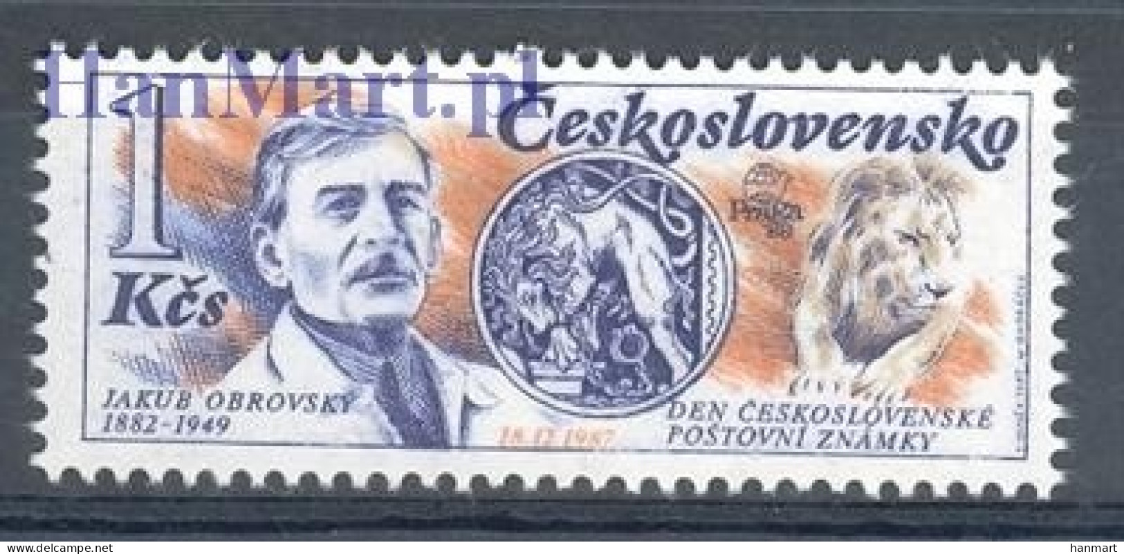 Czechoslovakia 1987 Mi 2938 MNH  (ZE4 CSK2938) - Stamp's Day