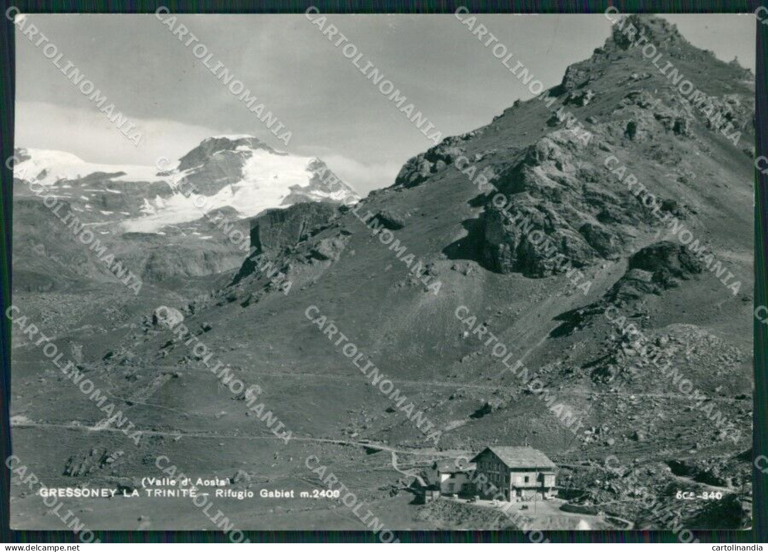 Aosta Gressoney La Trinitè Rifugio Gabiet Foto FG Cartolina KB1533 - Aosta