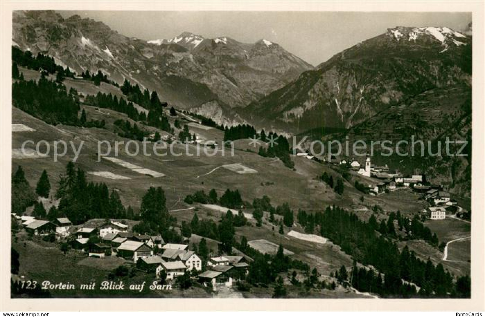 13750461 Portein GR Mit Blick Auf Sarn Und Alpen  - Autres & Non Classés