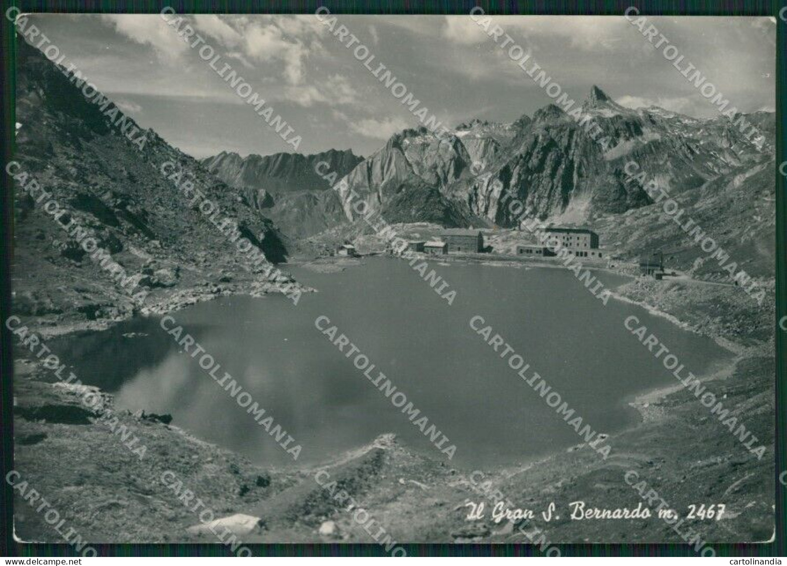 Aosta Gran San Bernardo Lago STRAPPINO Foto FG Cartolina KB1648 - Aosta