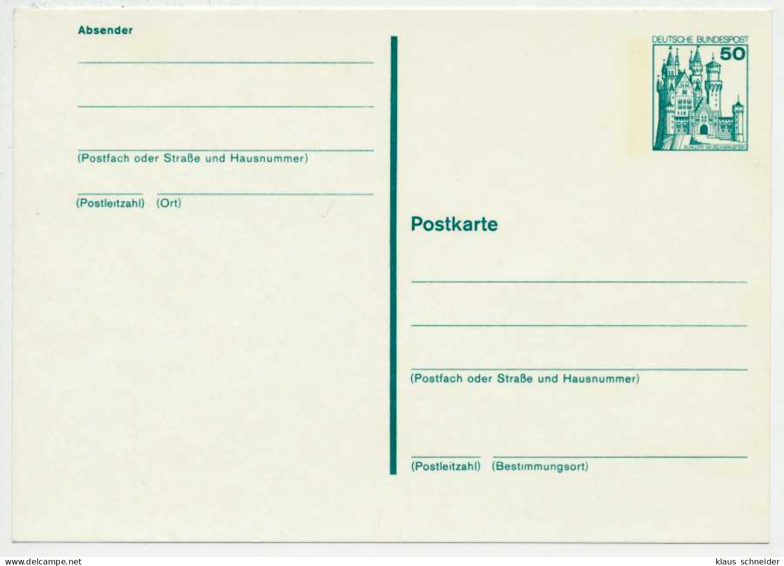 BRD BUND Nr P129A UNGEBRAUCHT POSTKARTE S52D46A - Postkarten - Ungebraucht