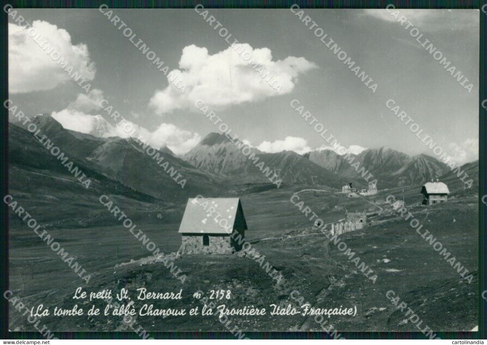 Aosta Piccolo San Bernardo Frontiera Foto FG Cartolina KB1639 - Aosta