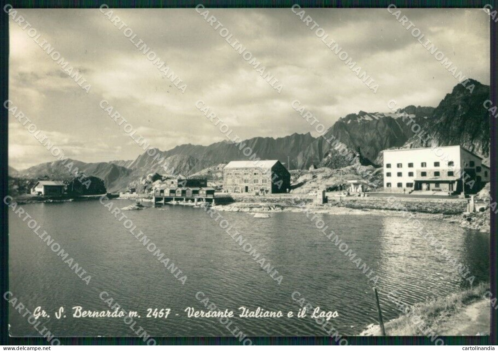 Aosta Gran San Bernardo Lago PIEGHINA Foto FG Cartolina KB1643 - Aosta