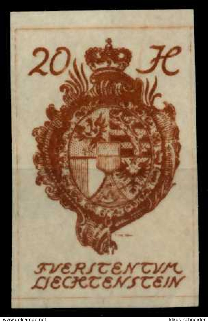 LIECHTENSTEIN 1920 Nr 20 Postfrisch X7A6F66 - Unused Stamps