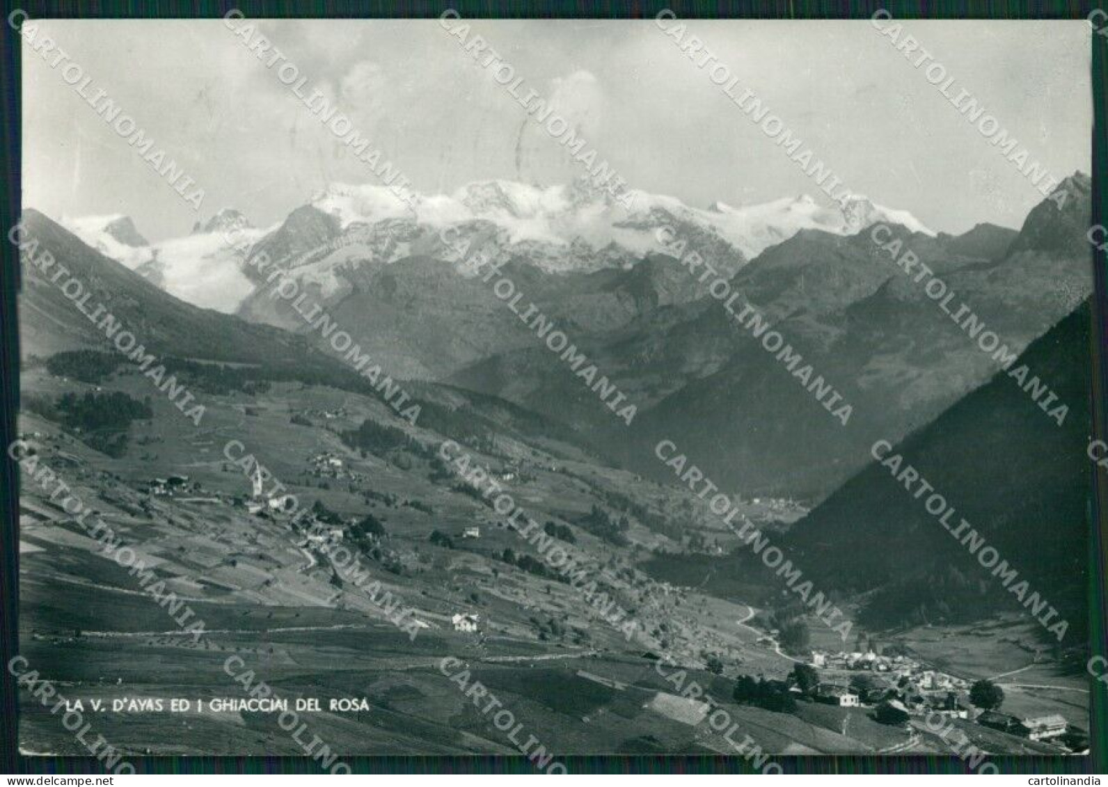 Aosta Ayas La Valle Di Foto FG Cartolina KB1796 - Aosta