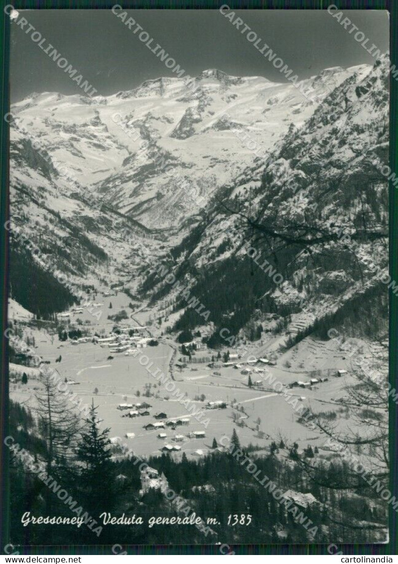 Aosta Gressoney Foto FG Cartolina KB1785 - Aosta