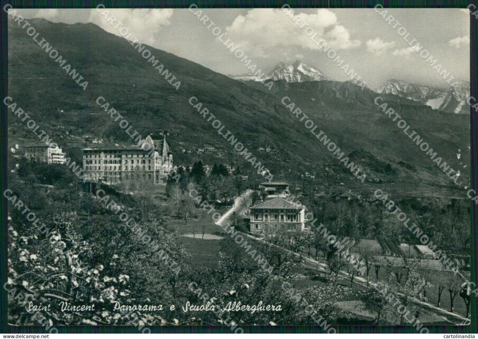 Aosta Saint Vincent ABRASA PIEGHINA FORI Foto FG Cartolina KB1784 - Aosta