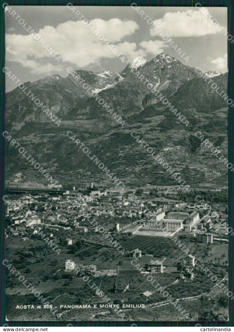 Aosta Città Monte Emilius Foto FG Cartolina KB1783 - Aosta