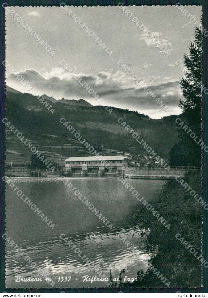 Aosta Brusson Lago PIEGHINA Foto FG Cartolina KB1548 - Aosta