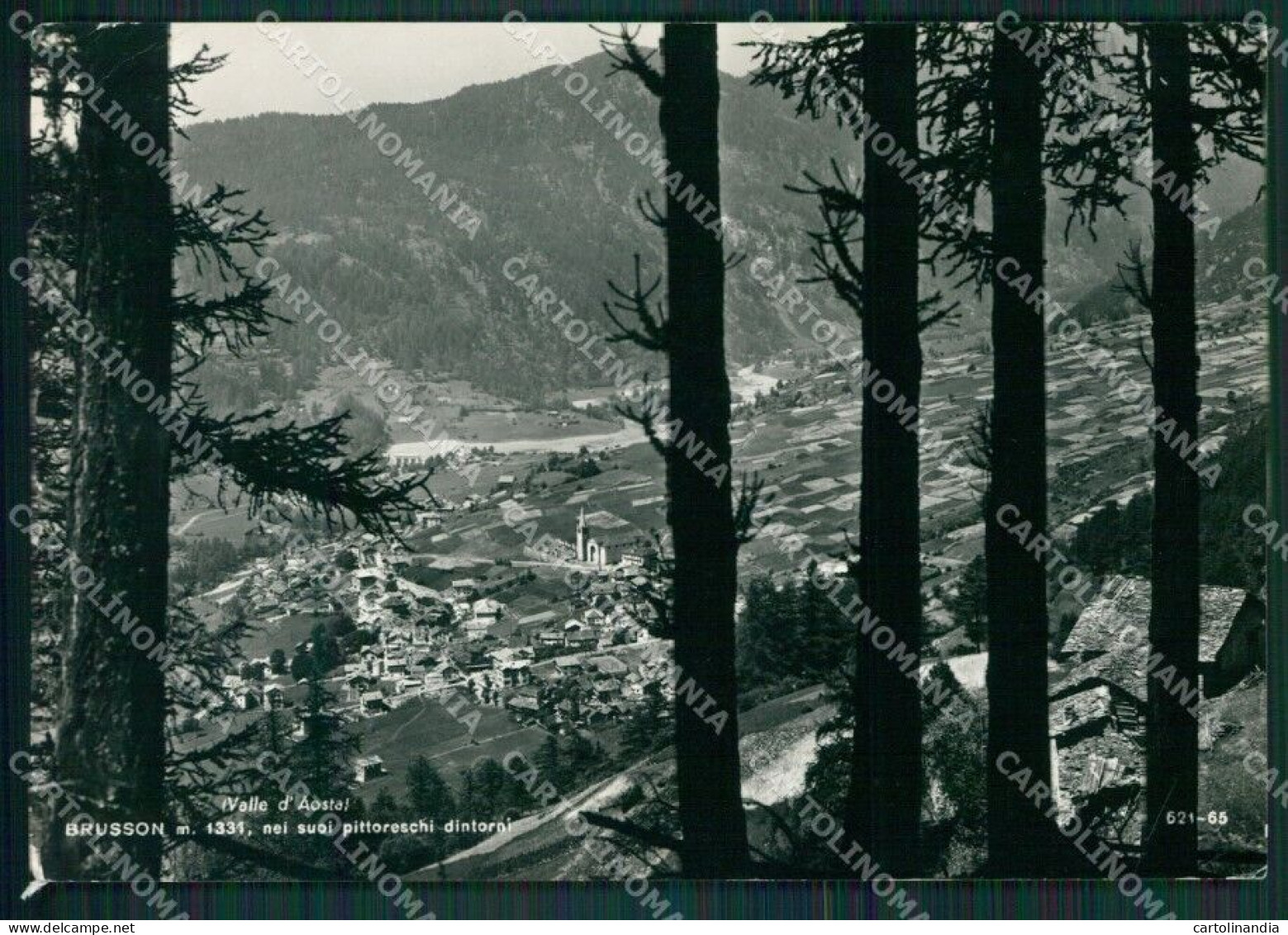 Aosta Brusson PIEGHE Foto FG Cartolina KB1668 - Aosta