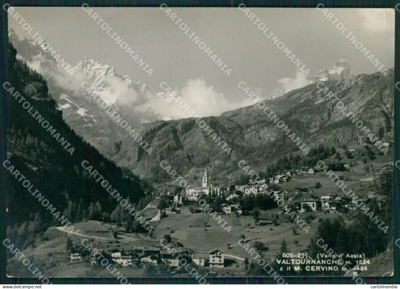 Aosta Valtournanche Cervino Foto FG Cartolina KB1672 - Aosta