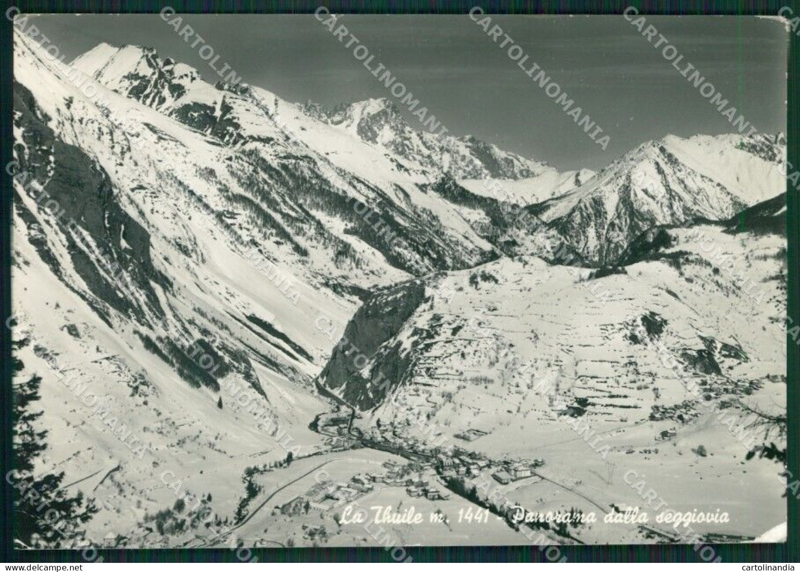 Aosta La Thuile Nevicata Foto FG Cartolina KB1613 - Aosta