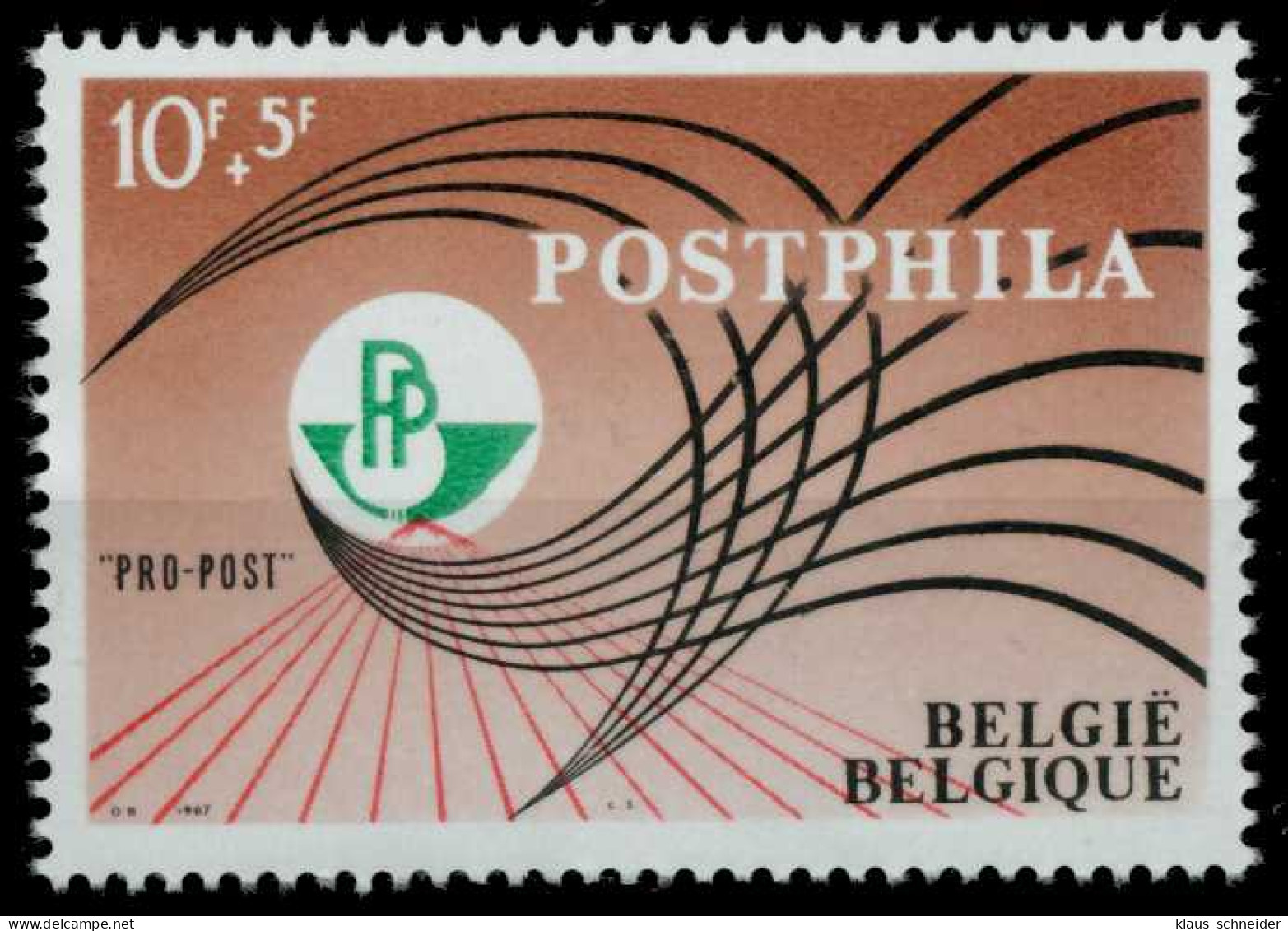 BELGIEN 1967 Nr 1492 Postfrisch X7EAFB2 - Unused Stamps