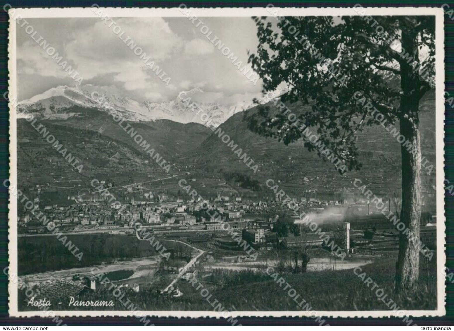 Aosta Città Foto FG Cartolina KB1714 - Aosta