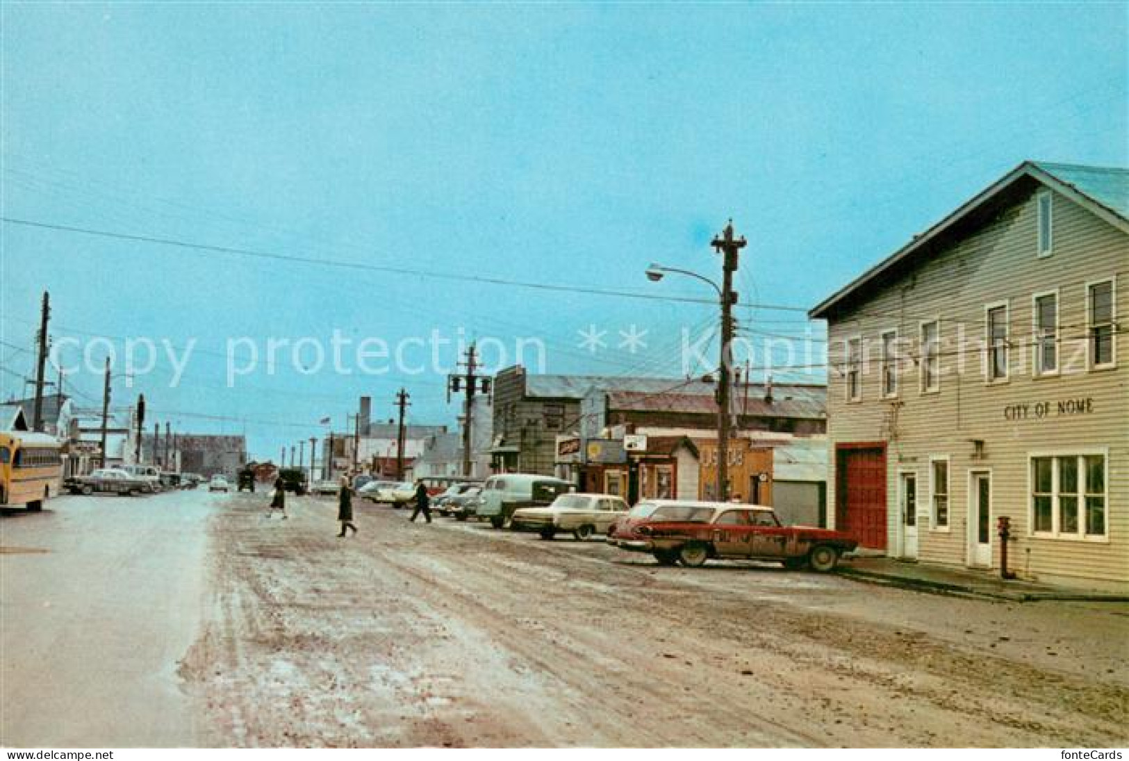 13749608 Nome_Alaska Main Street With City Hall - Andere & Zonder Classificatie