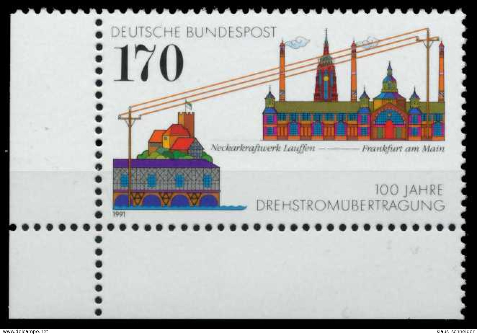 BRD 1991 Nr 1557 Postfrisch ECKE-ULI X8F7BE2 - Unused Stamps