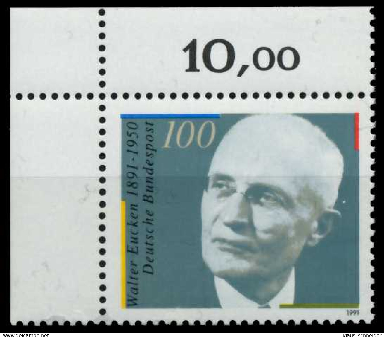 BRD 1991 Nr 1494 Postfrisch ECKE-OLI X8F7C26 - Unused Stamps