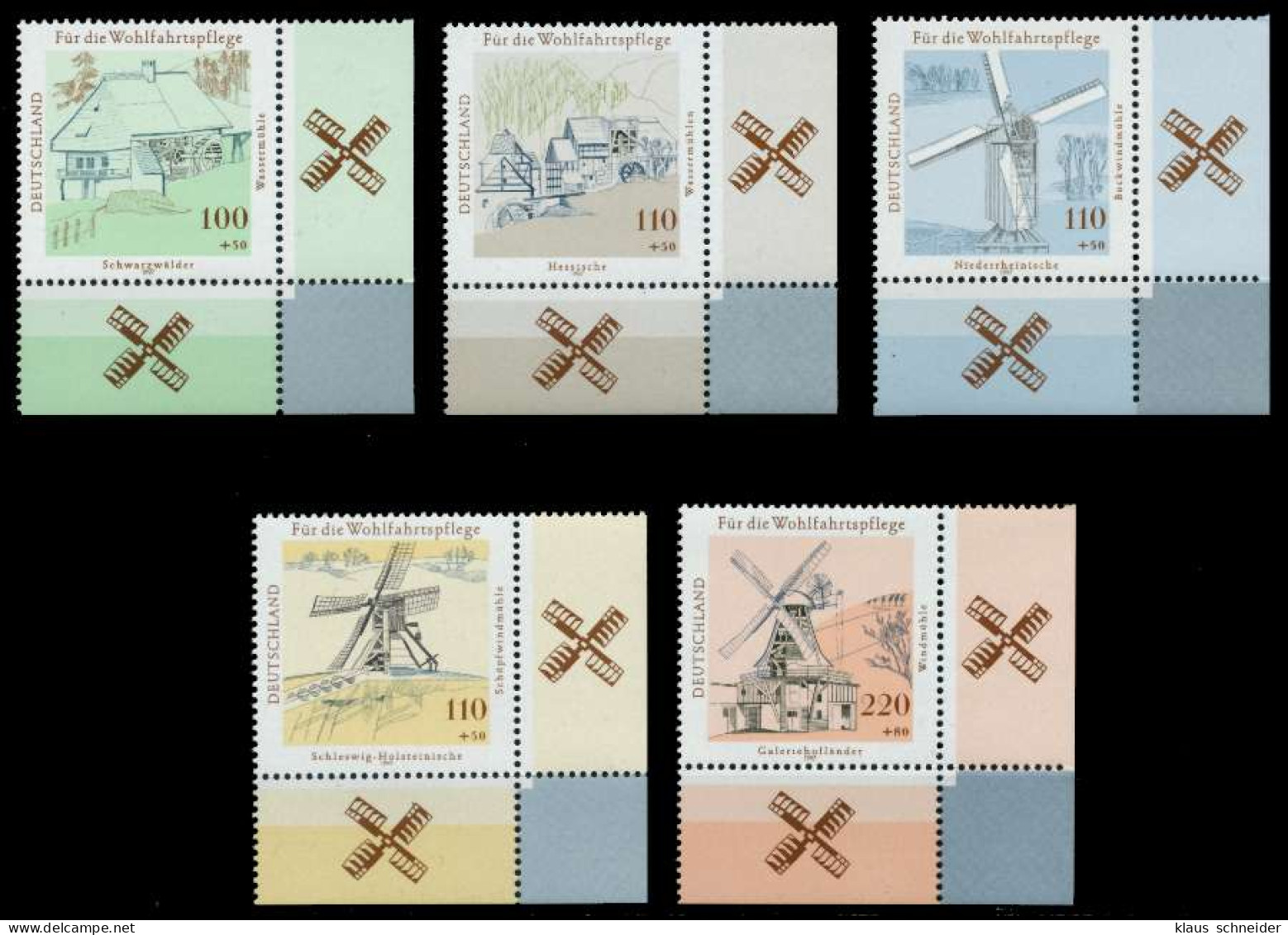 BRD 1997 Nr 1948-1952 Postfrisch ECKE-URE X8FBDEA - Unused Stamps