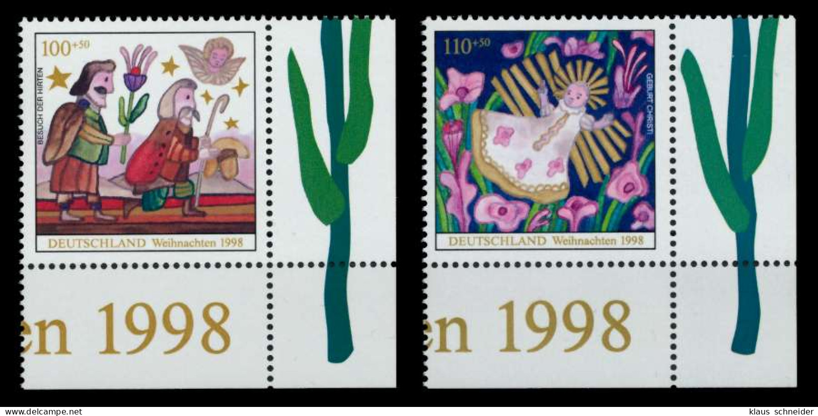 BRD 1998 Nr 2023-2024 Postfrisch ECKE-URE X8FFF36 - Unused Stamps