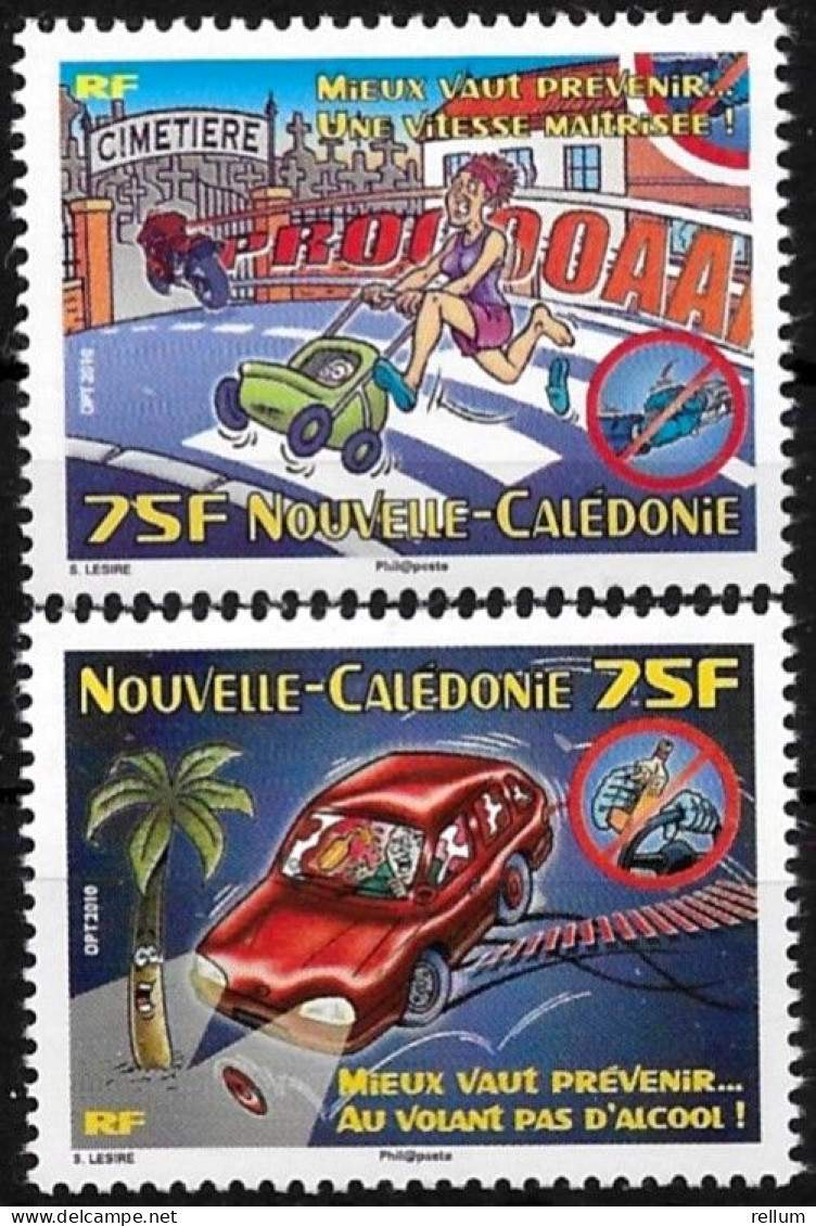 Nouvelle Calédonie 2010 - Yvert Et Tellier Nr. 1113/1114 - Michel Nr. 1545/1546 ** - Neufs