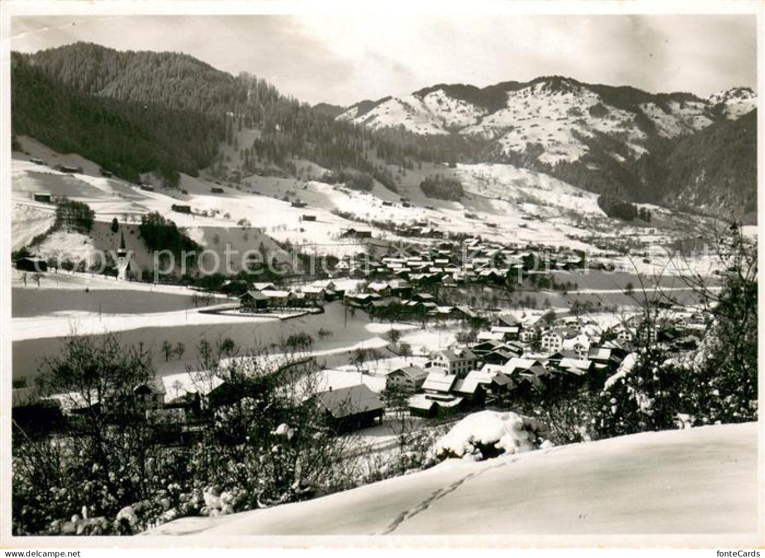 13746542 Jenaz GR Gesamtansicht Im Schnee  - Autres & Non Classés