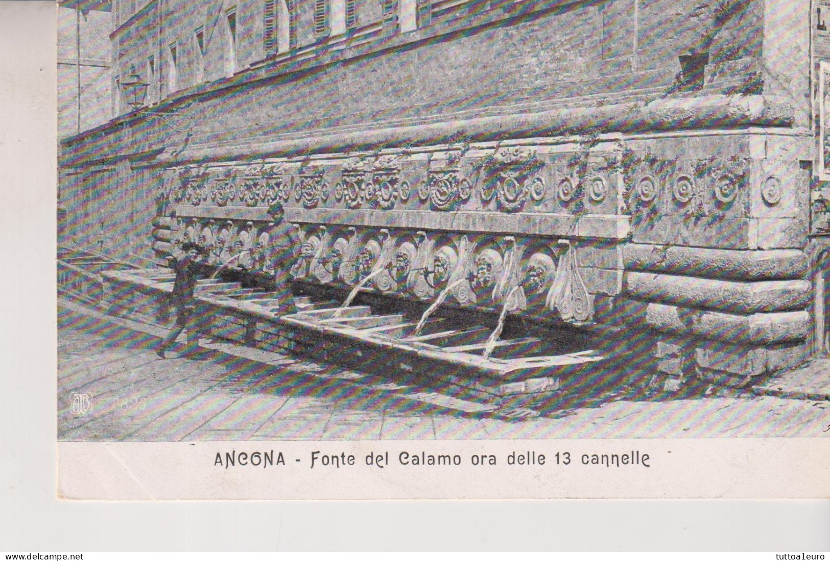 ANCONA  FONTE DEL CALAMO  ORA DELLE 13 CANNELLE  VG  1909 - Ancona