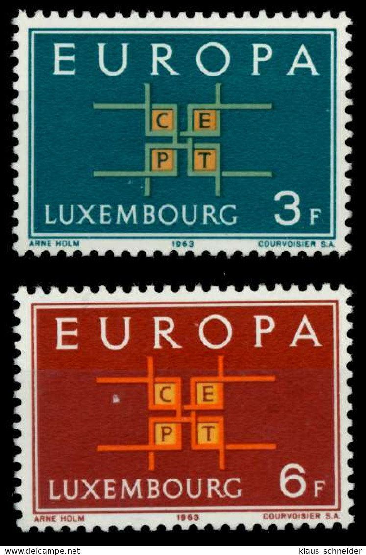 LUXEMBURG 1963 Nr 680-681 Postfrisch X933AC6 - Ongebruikt