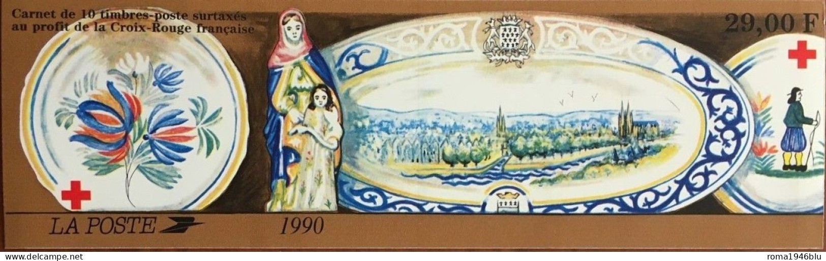 FRANCIA 1990 CARNET CROIX - ROUGE   ** MNH - Rotes Kreuz