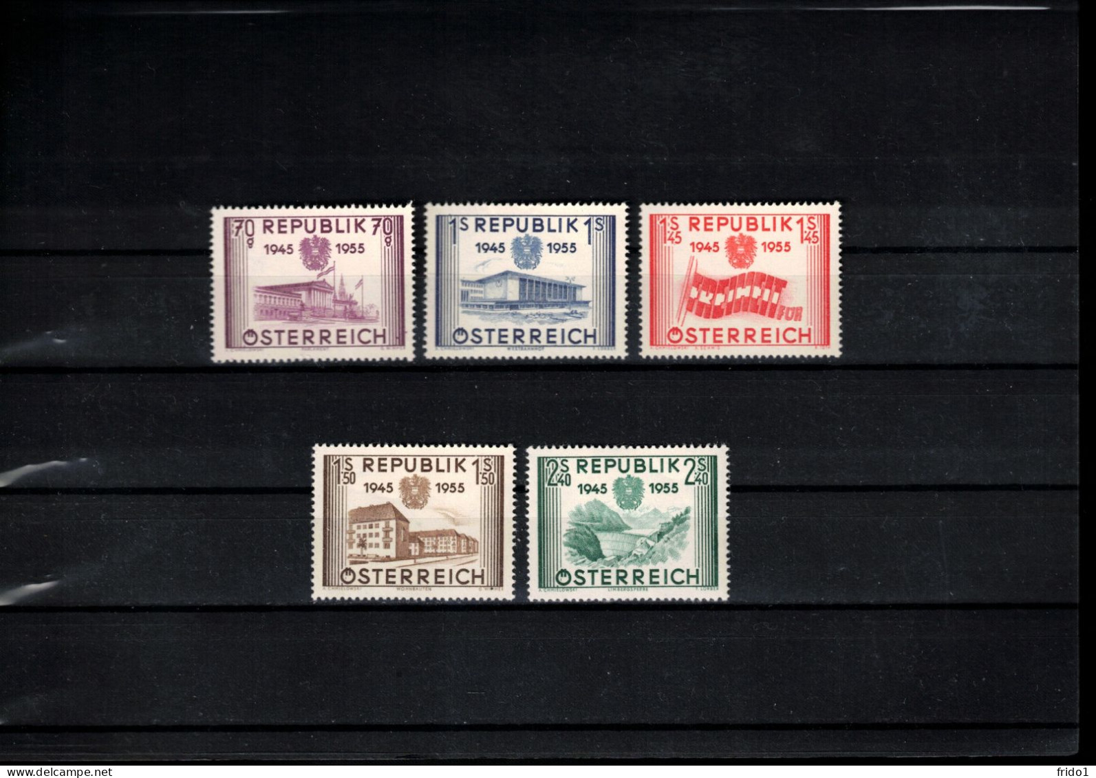 Austria / Oestereich 1955 Restoration Of Independence Postfrisch / MNH - Ungebraucht