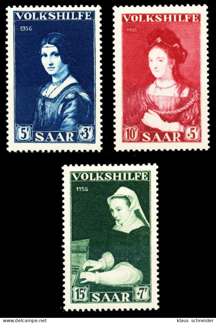 SAARLAND 1956 Nr 376-378 Postfrisch S034F5A - Unused Stamps