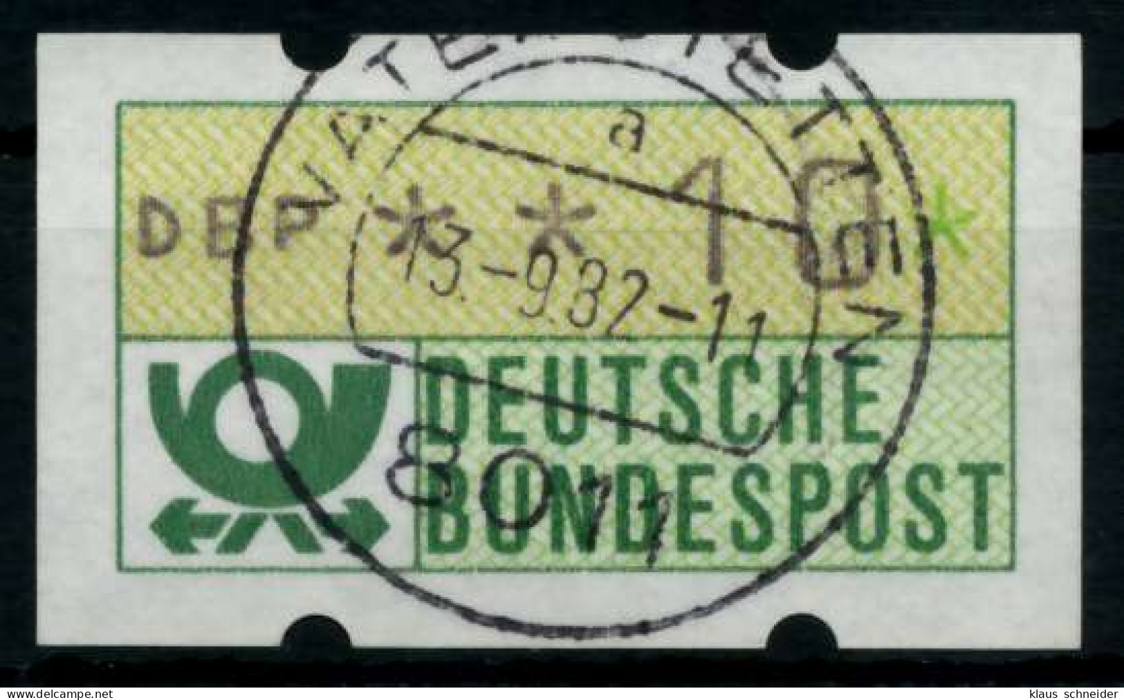 BRD ATM 1981 Nr 1-1-010 Zentrisch Gestempelt X970872 - Vignette [ATM]