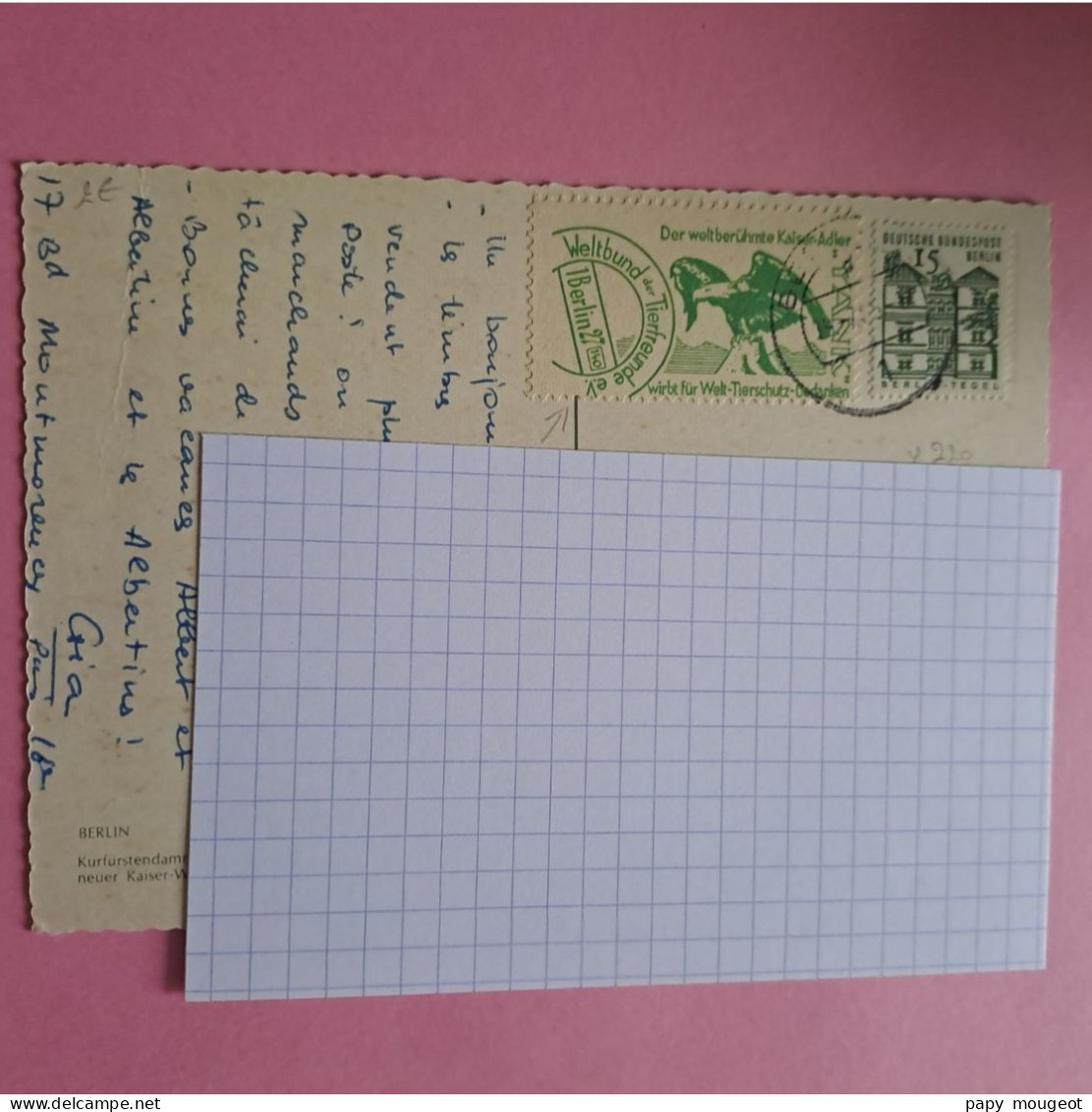 Vignette "Yank" Sur CPM Berlin 18-07-1965 - Lettres & Documents