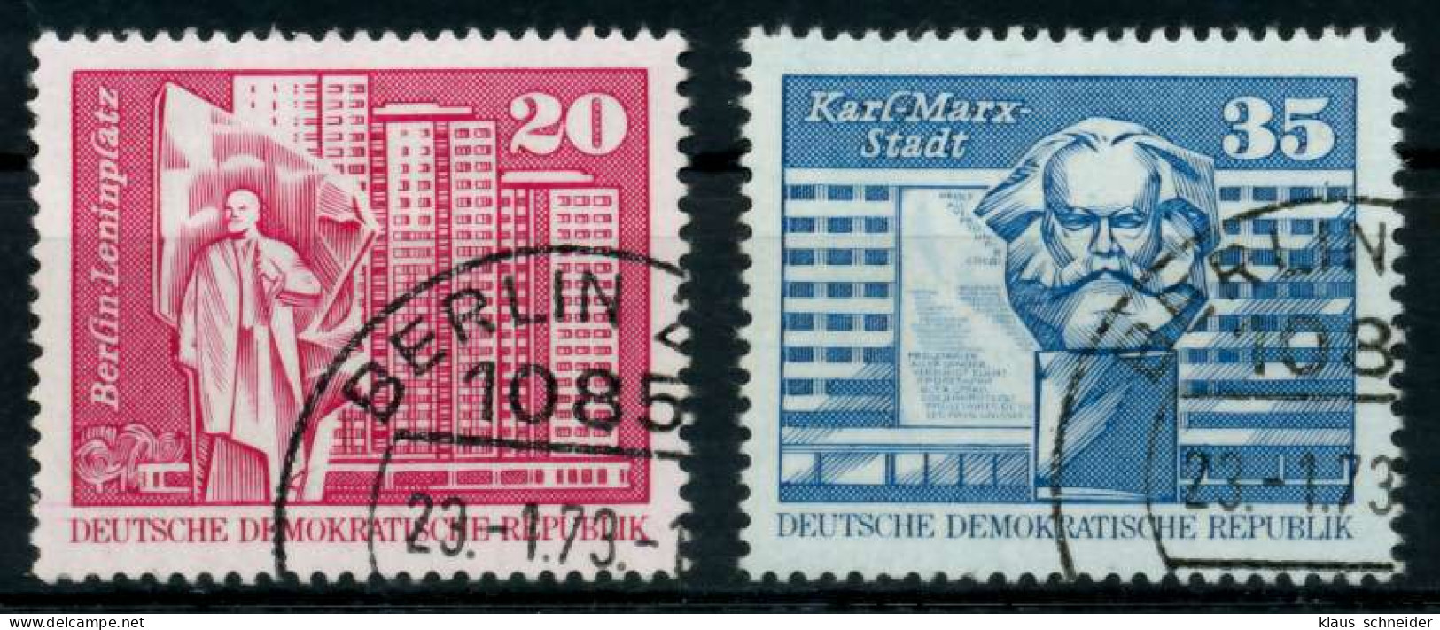 DDR DS AUFBAU IN DER Nr 1820-1821 Gestempelt X68ACF2 - Used Stamps