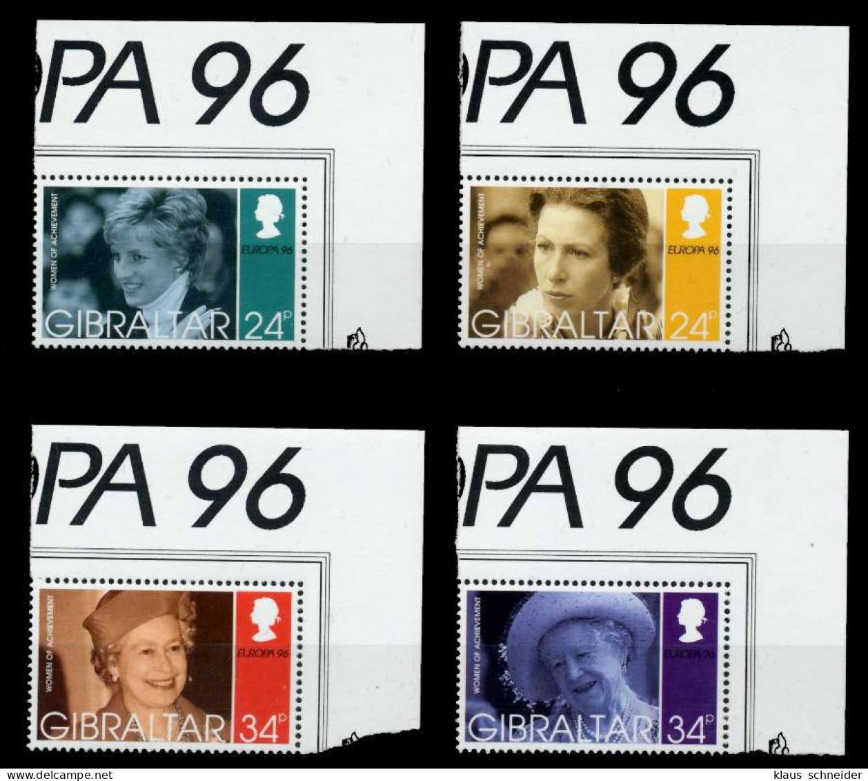 GIBRALTAR 1996 Nr 755-758 Postfrisch ECKE-ORE X691C6A - Gibilterra