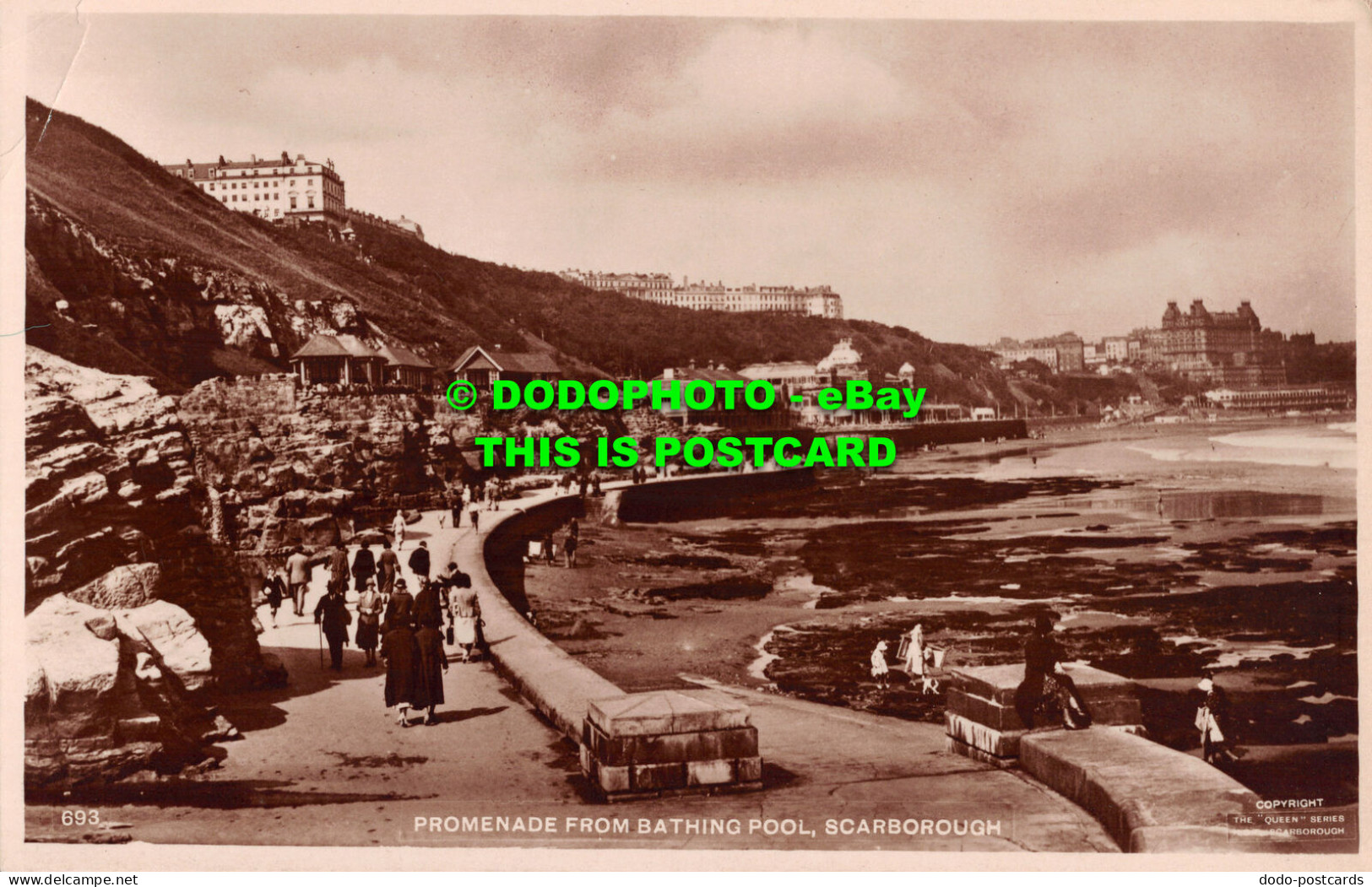 R508770 693. Promenade From Bathing Pool. Scarborough. The Queen Series. RP - Mundo