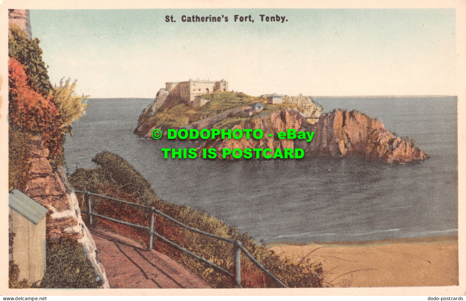 R509416 Tenby. St. Catherine Fort. E. T. W. Dennis. Aqua Tone Series - Mundo