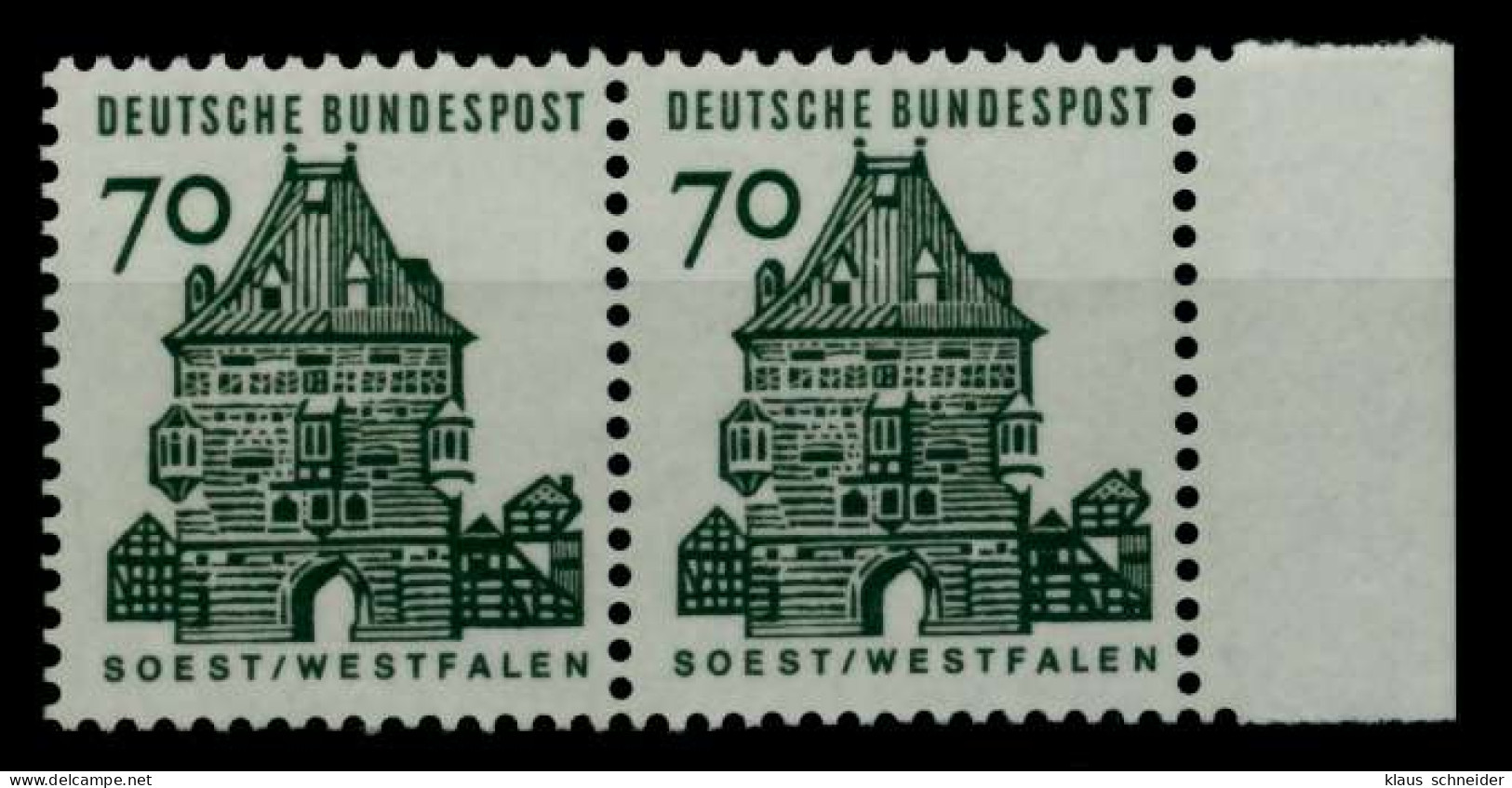 BRD DS D-BAUW. 1 Nr 460 Postfrisch WAAGR PAAR X6C9876 - Unused Stamps