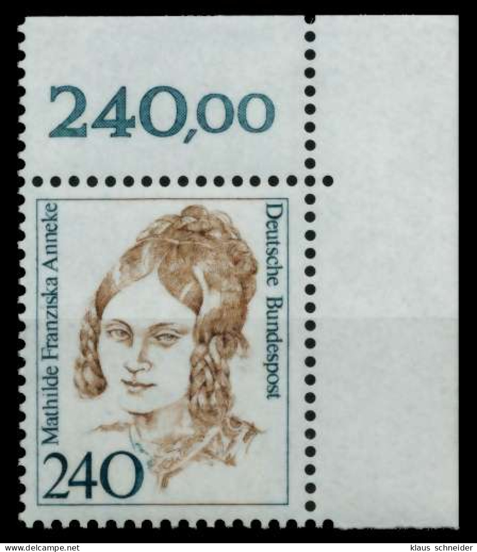 BRD DS FRAUEN Nr 1392 Postfrisch ECKE-ORE X6C9C72 - Unused Stamps