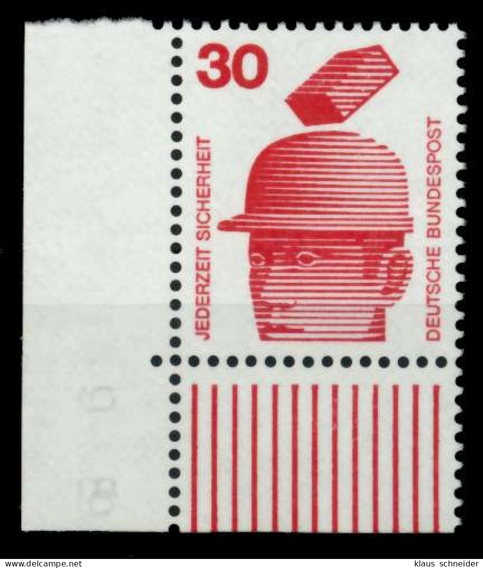 BRD DS UNFALLV Nr 698A Postfrisch ECKE-ULI X6C9DD6 - Unused Stamps