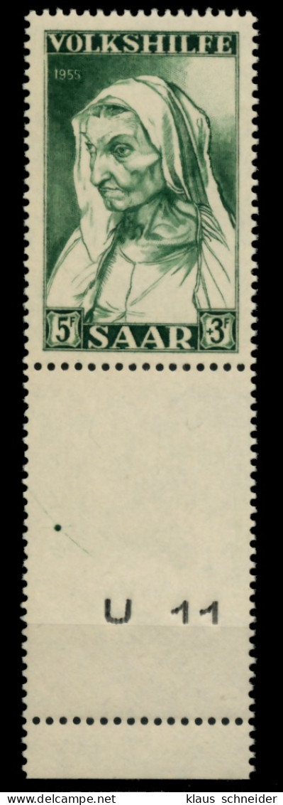SAARLAND 1955 Nr 365L Postfrisch URA X6D11F2 - Ungebraucht